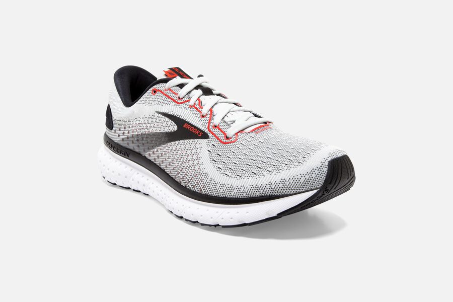 Brooks Glycerin 18 Road Running Shoes Mens White/Black 184903-MGZ